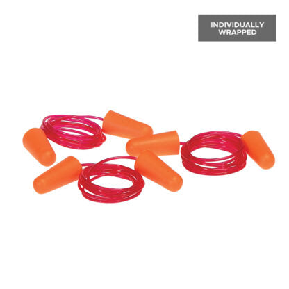 Duraplug Orange Corded Earplugs, Box of 100