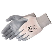 QGrip Nylon Palm Coated Glove Gray, Dozen