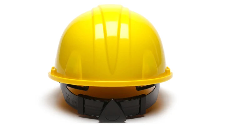 Yellow Standard Shell 6 Pt Ratchet Suspension Hardhats