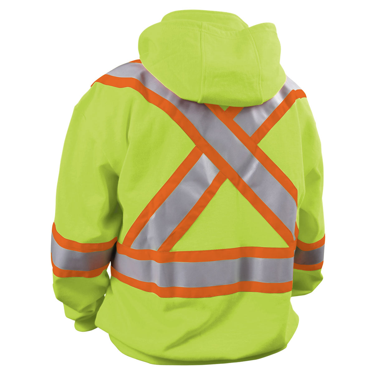 12oz FR Cotton Full Zip Hoodie Sfty Lime