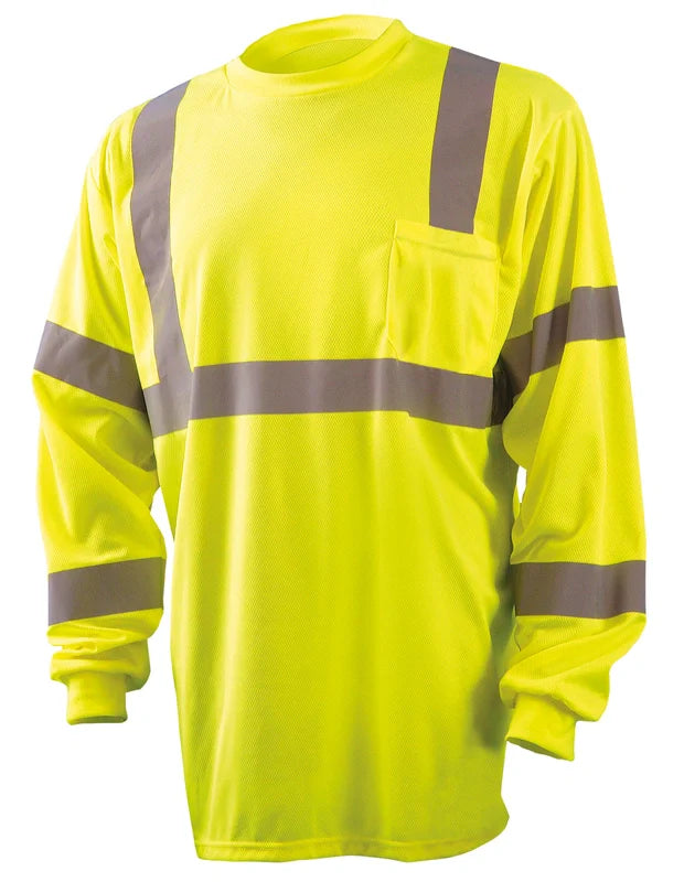 Load image into Gallery viewer, Class 3 Sustainable Long Sleeve HiViz T-Shirt
