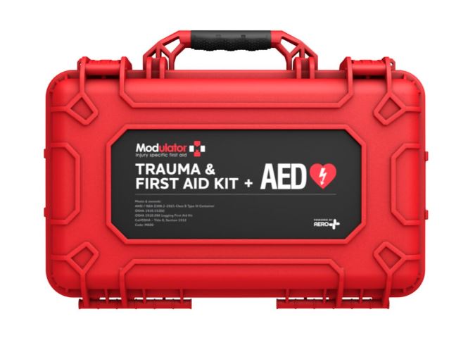 갤러리 뷰어에 이미지 로드, Modulator Trauma Kit with Heartsine 360P – XL Rugged Hard Case
