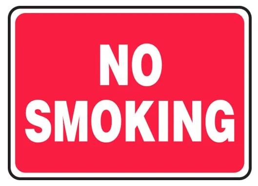 Safety Sign: No Smoking