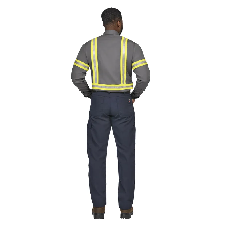 CAT 2 AR/FR Men's Midweight Enhanced Visibility Uniform Shirt