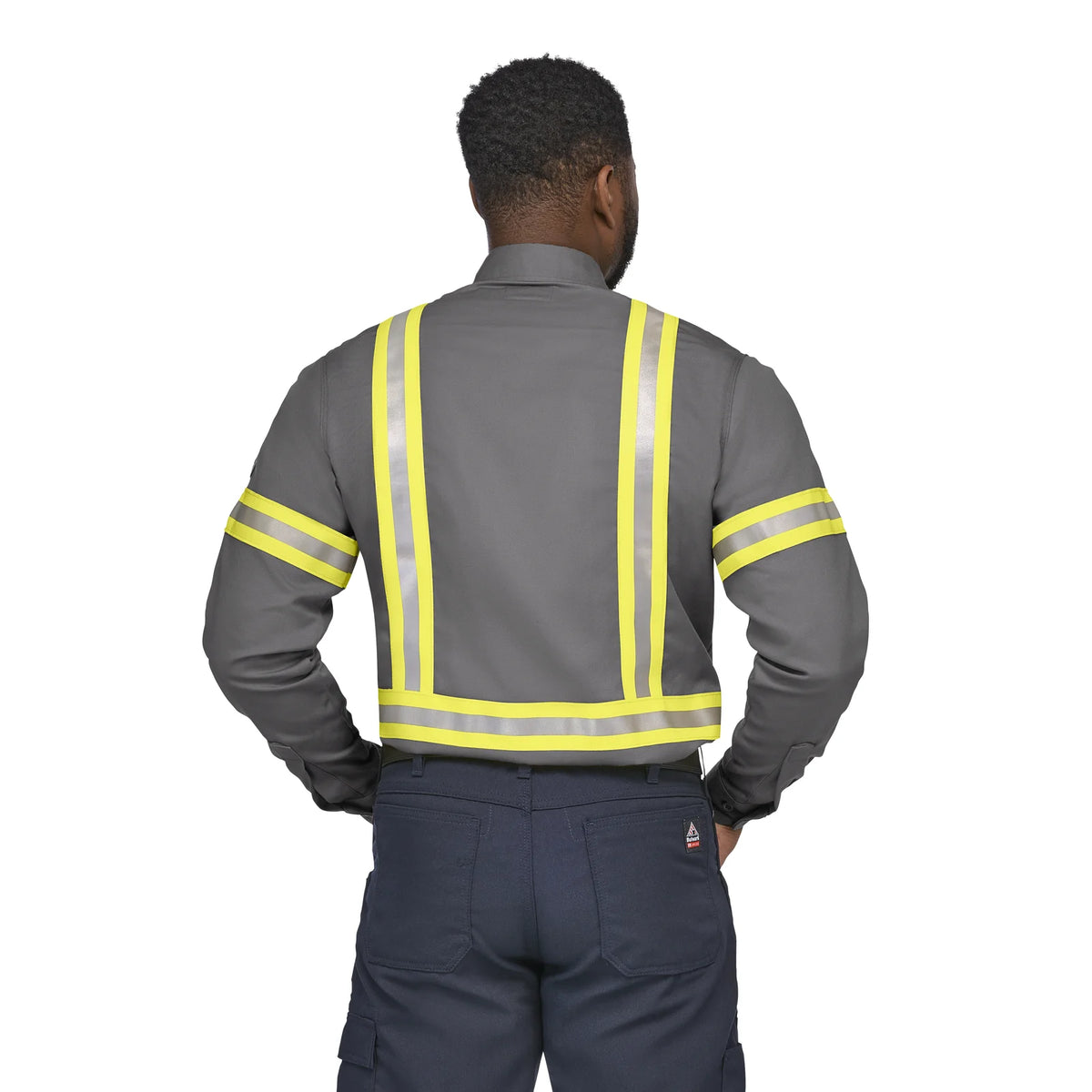 CAT 2 AR/FR Men's Midweight Enhanced Visibility Uniform Shirt, R