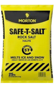 Morton Safe-T Rock Salt, 50lb Bag