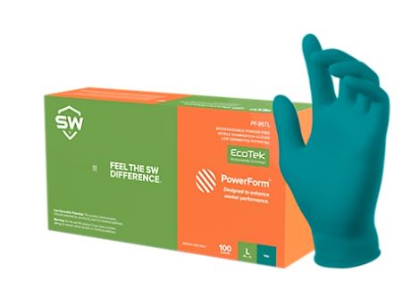 PowerForm Biodegradable Nitrile Exam Gloves