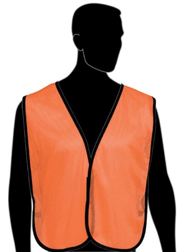 HIVIZGARD Neon Orange Plain Mesh Safety Vest