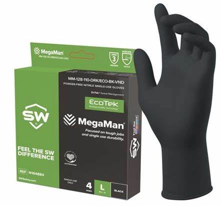 MegaMan Biodegradable Nitrile Exam Gloves