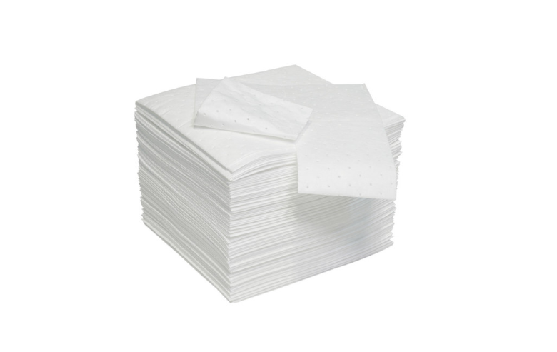 White Oil Only Bonded Absorbent Pads