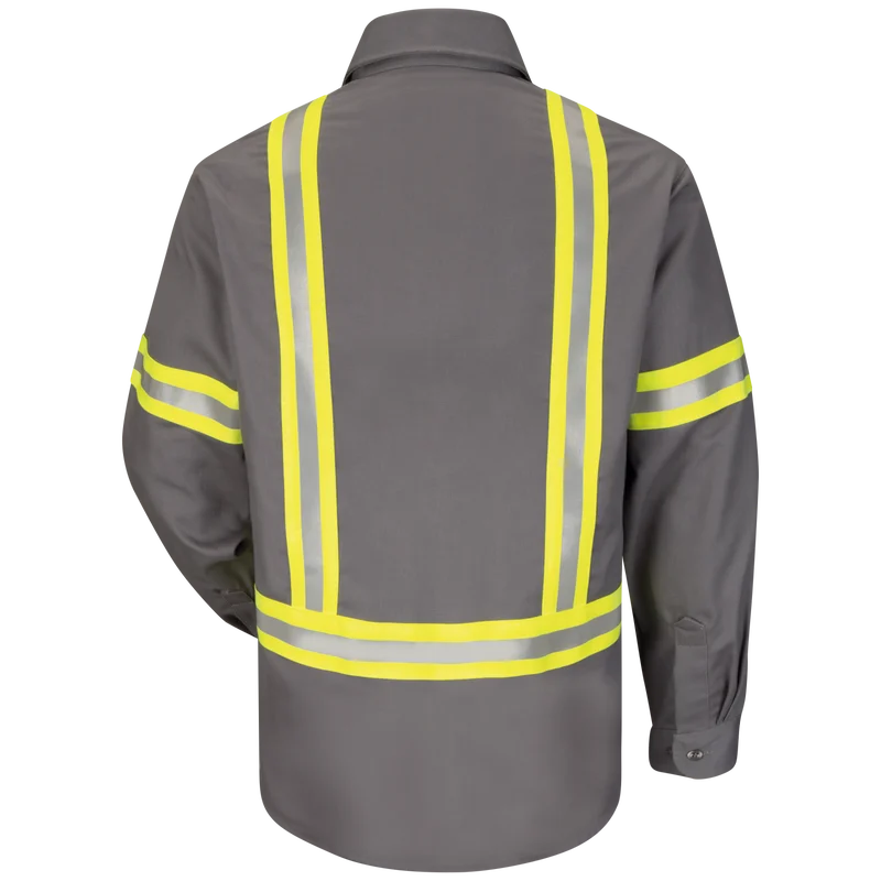 CAT 2 AR/FR Men's Midweight Enhanced Visibility Uniform Shirt