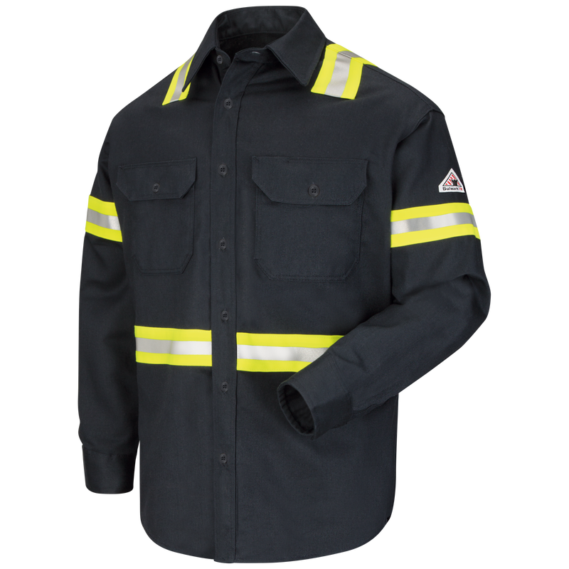 CAT 2 AR/FR Men's Midweight Enhanced Visibility Uniform Shirt