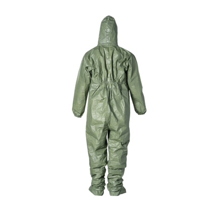 DuPont Tychem 2000 SFR Coverall. Attached Hood (Respirator Fit) Green, Case of 4
