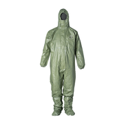 DuPont Tychem 2000 SFR Coverall. Attached Hood (Respirator Fit) Green, Case of 4