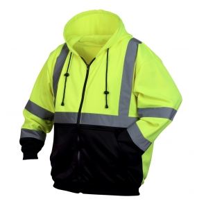 Class 3 Hi-Vis Zip-Up Hoodie