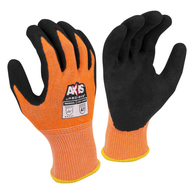 AXIS HiVis Orange Nitrile Coated Glove