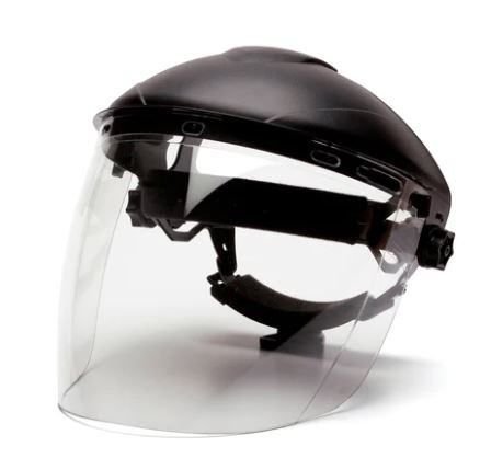 Tapered Polycarbonate Face Shield
