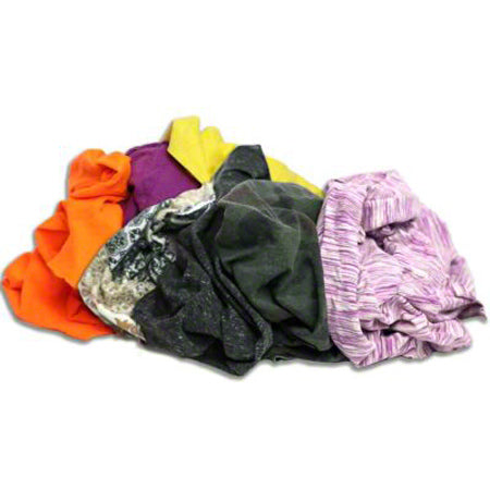Multi-Color Polo Knit Wiping Cloth, 25 LB Box