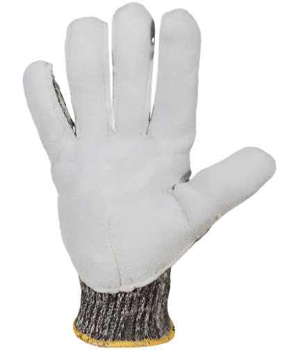 TenActiv Knit Leather Palm A6 Cut Resistant Gloves