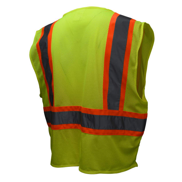 Economy Type R Class 2 Safety Vest with Two-Tone Trim