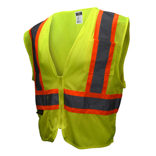 Type R Class 2 Economy Safety Vest with Two-Tone Trim, Orange
