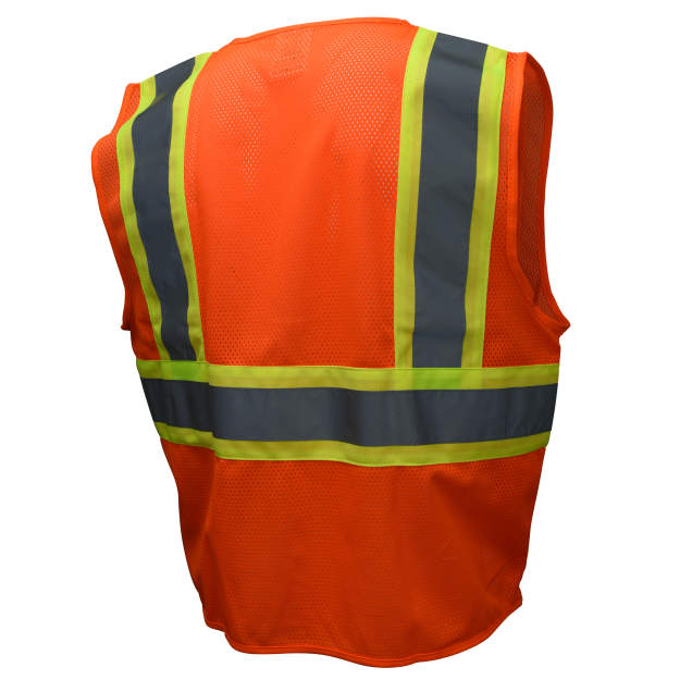 Economy Type R Class 2 Safety Vest with Two-Tone Trim