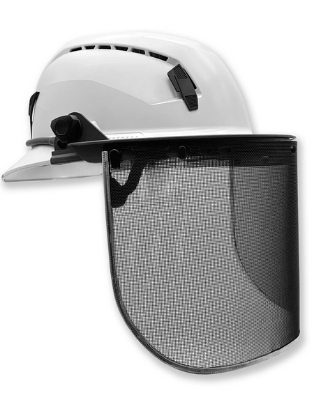 Mesh Face Shield with Bracket (Full Brim Compatible)