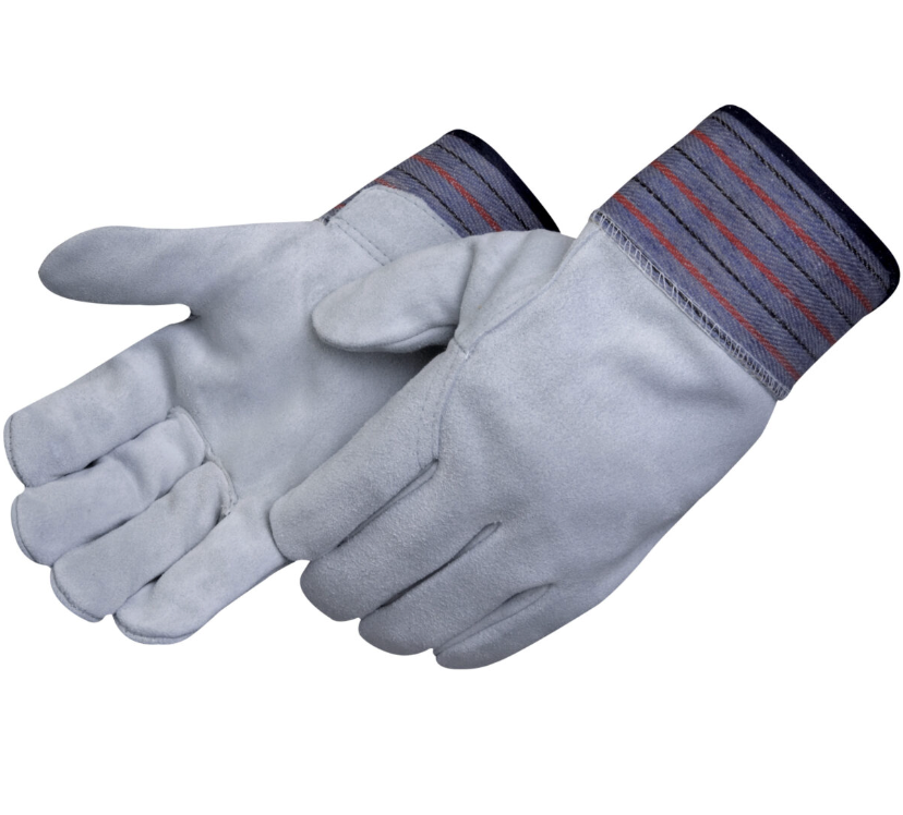 Leather Palm Gloves Regular Full Leather Back