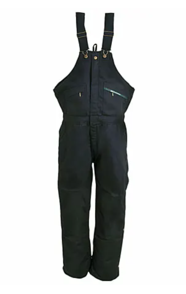 Insulated Duck Bib Overall-Black