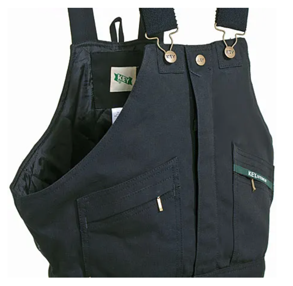 Insulated Duck Bib Overall-Black