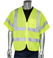 ANSI Type R Class 2 Two Pocket Zipper Mesh Vest