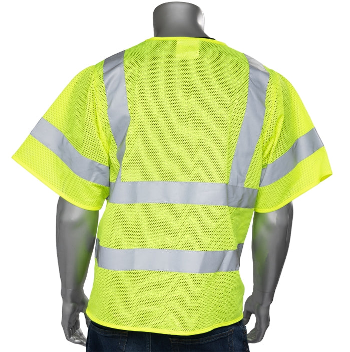 ANSI Type R Class 2 Two Pocket Zipper Mesh Vest