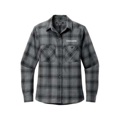 Ladies Plaid Flannel Shirt