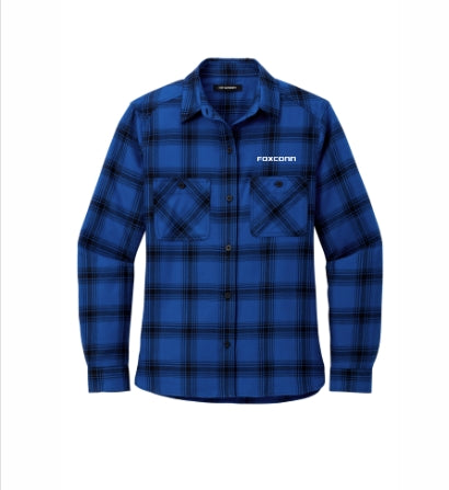 Ladies Plaid Flannel Shirt