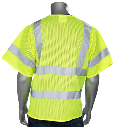 ANSI Type R Class 2 Two Pocket Zipper Mesh Vest