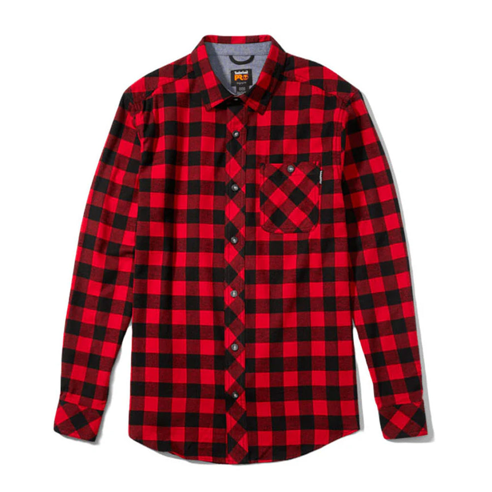 Timberland Men's Woodfort Midweight Flannel Work Shirt