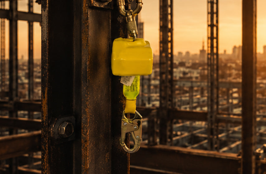 Vertical lifeline system used for fall protection at height 