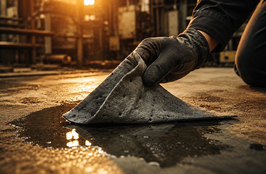 Spill control products for fast cleanup and workplace safety compliance 