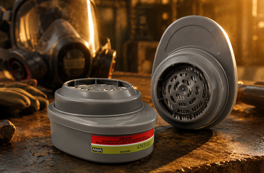 Respirator filters and cartridges for workplace respiratory safety 