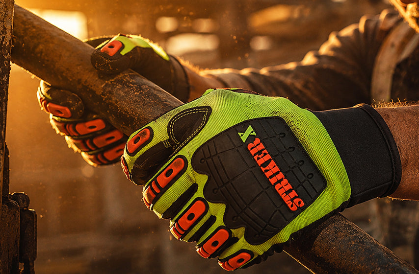 Impact Resistant work gloves designed for hand protection in industrial environments