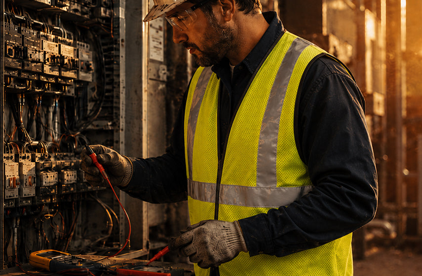 FR clothing and arc flash protection apparel for electrical safety