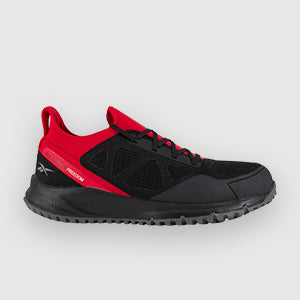 Reebok steel toe work shoes for durable jobsite protection.