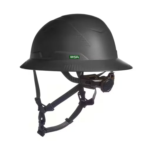 V-Gard Full Brim, Class 2, E, Black Hard Hat, w/Mips