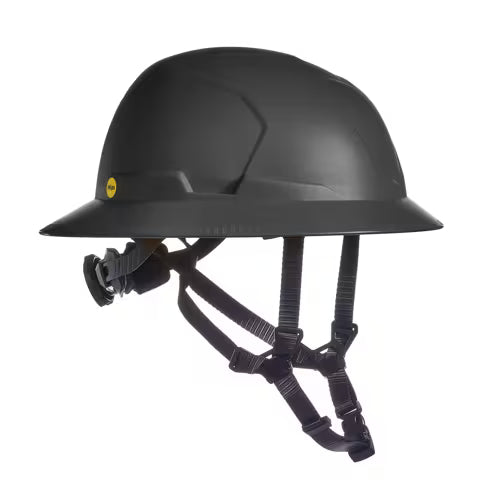 V-Gard Full Brim, Class 2, E, Black Hard Hat, w/Mips