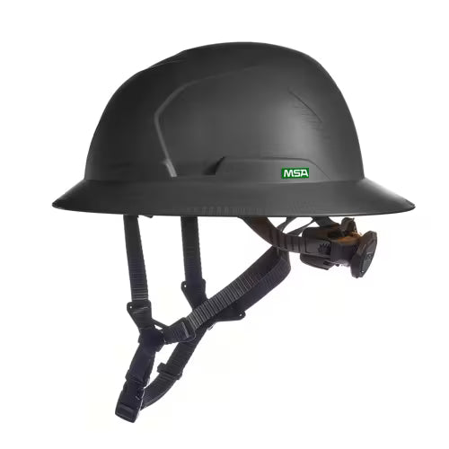 V-Gard Full Brim, Class 2, E, Black Hard Hat, w/Mips