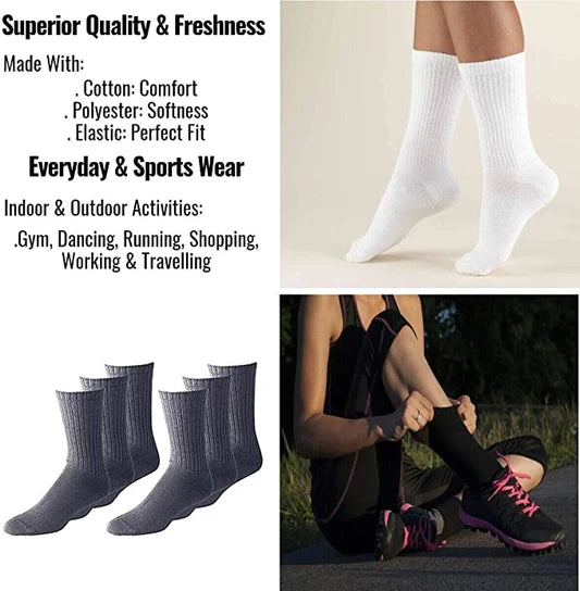Size 10-13 Crew Sock, Package of 3 pair