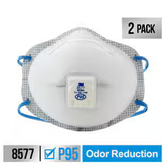 3M P95 Respirator w/Valve, Box of