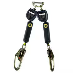 3M DBI-SALA Nano-Lok Personal Twin-Leg Self Retracting Lifeline, Web Steel Rebar Hook, 6 ft., Class 1, ANSI