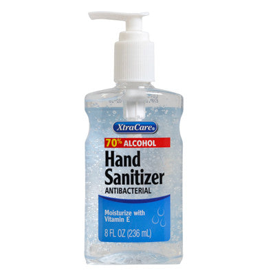 8oz Hand Sanitizer With Pump & Vitamin E