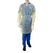 Isolation Gown Fluid Resistant, Universal, Yellow, 10/5/cs